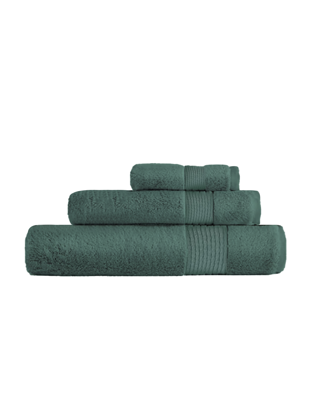 Forest green towel discount set